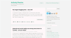 Desktop Screenshot of activelypassive.com